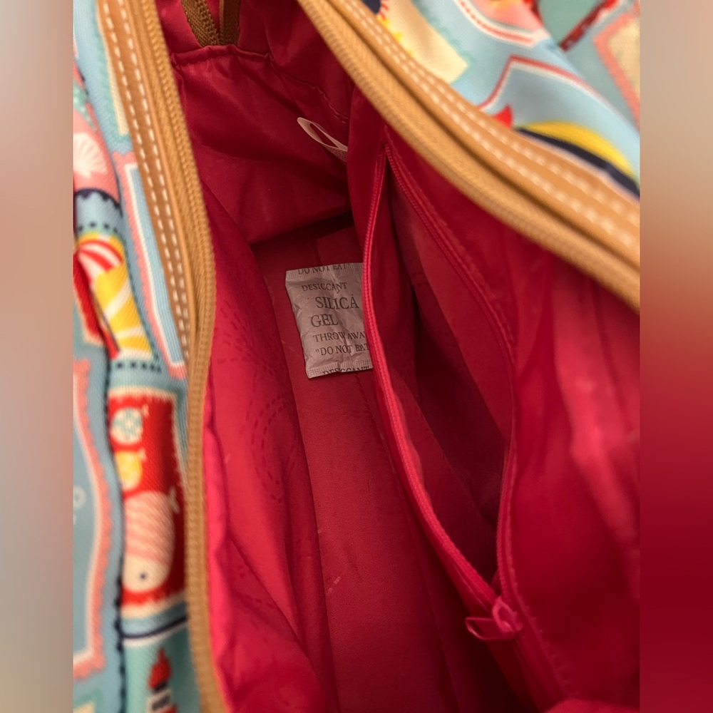 Lily Bloom Multicolor Shoulder Bag with Tan Details - Picture 3 of 5